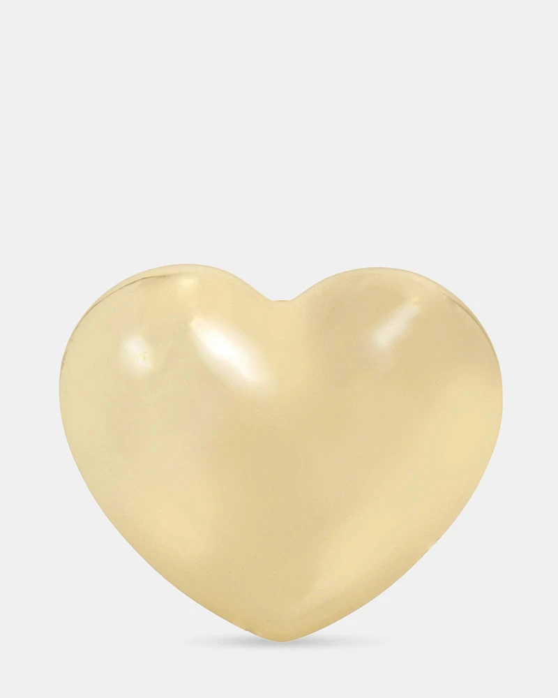 PUFF HEART RING GOLD