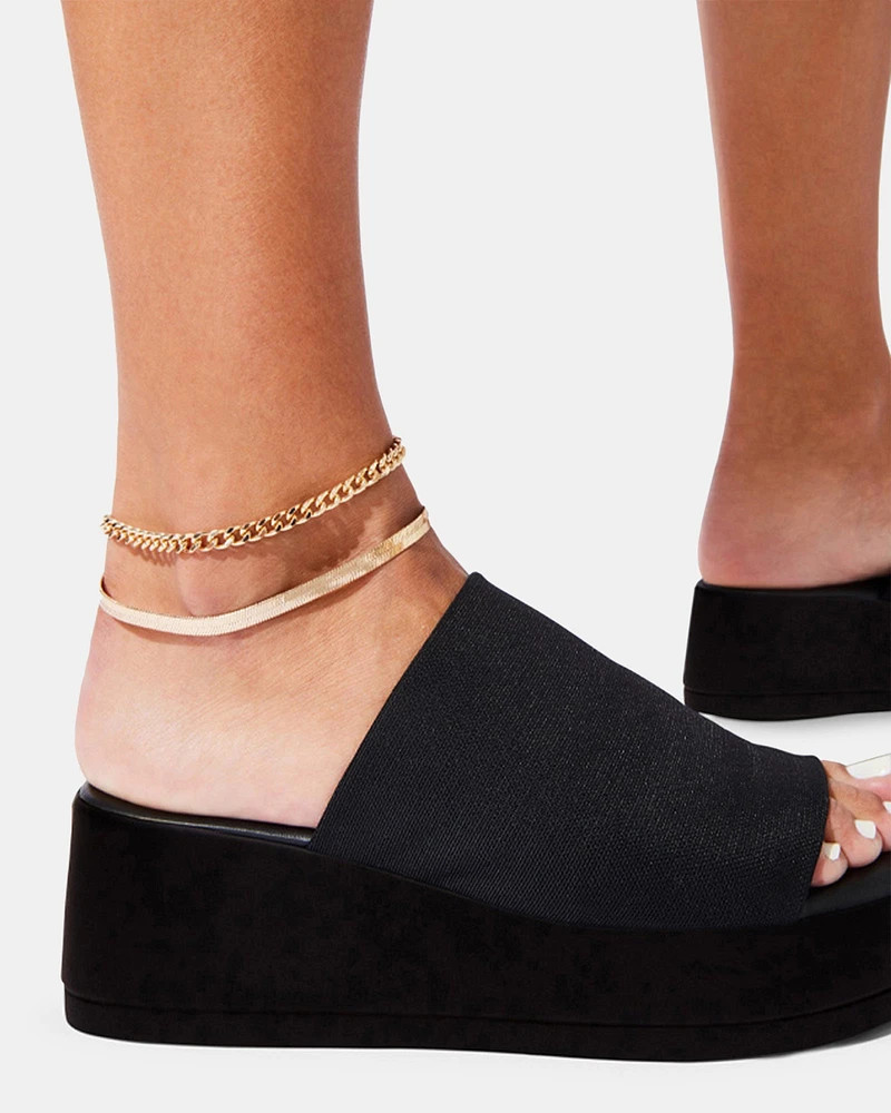 HERRINGBONE ANKLET GOLD