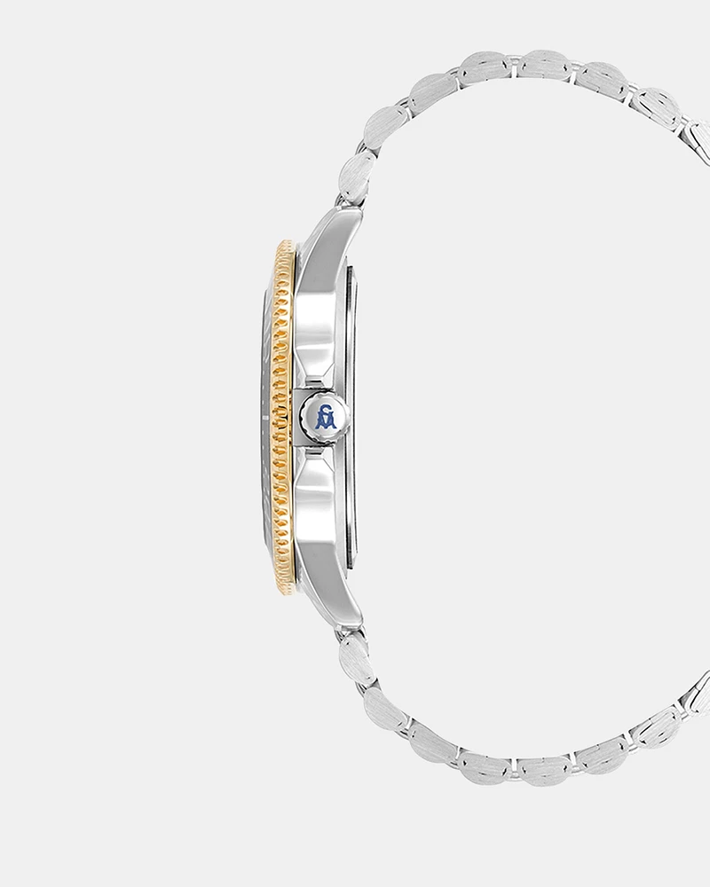 TWO TONE CLASSIC WATCH SILVER MULTI