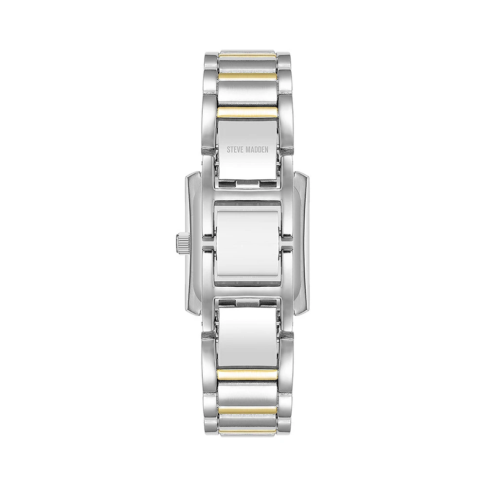 TWO TONE SLIM WATCH SILVER MULTI