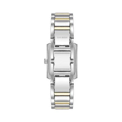 TWO TONE SLIM WATCH SILVER MULTI