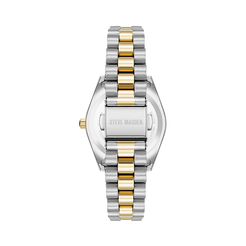 TWO TONE STATEMENT WATCH SILVER MULTI