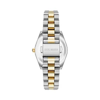 TWO TONE STATEMENT WATCH SILVER MULTI