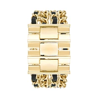 CHAIN BRACELET WATCH GOLD MULTI