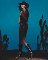 DOLLIE BLACK LEATHER