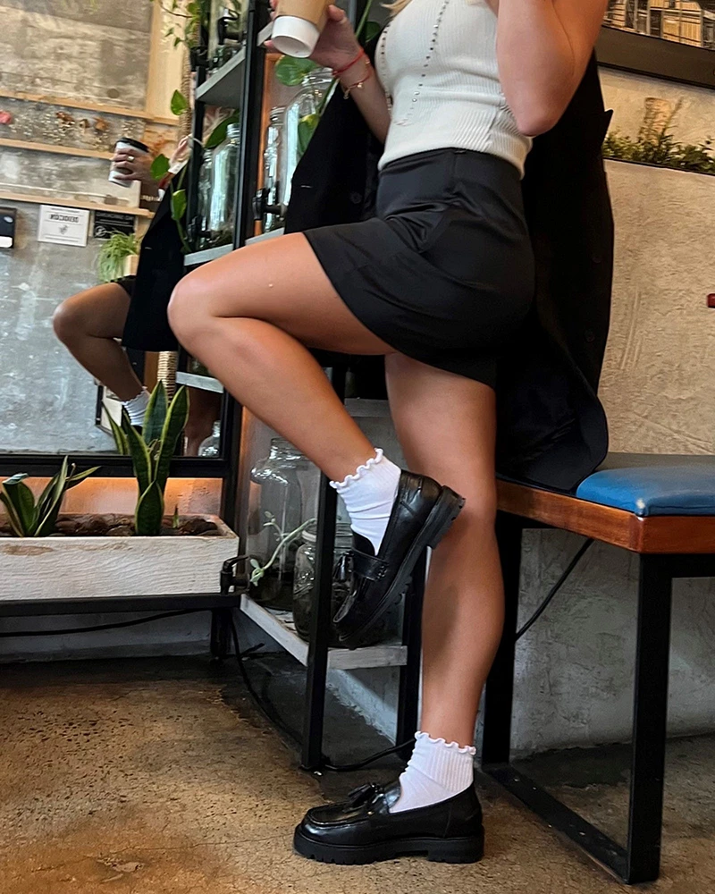 MINKA BLACK LEATHER