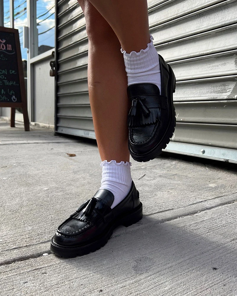 MINKA BLACK LEATHER