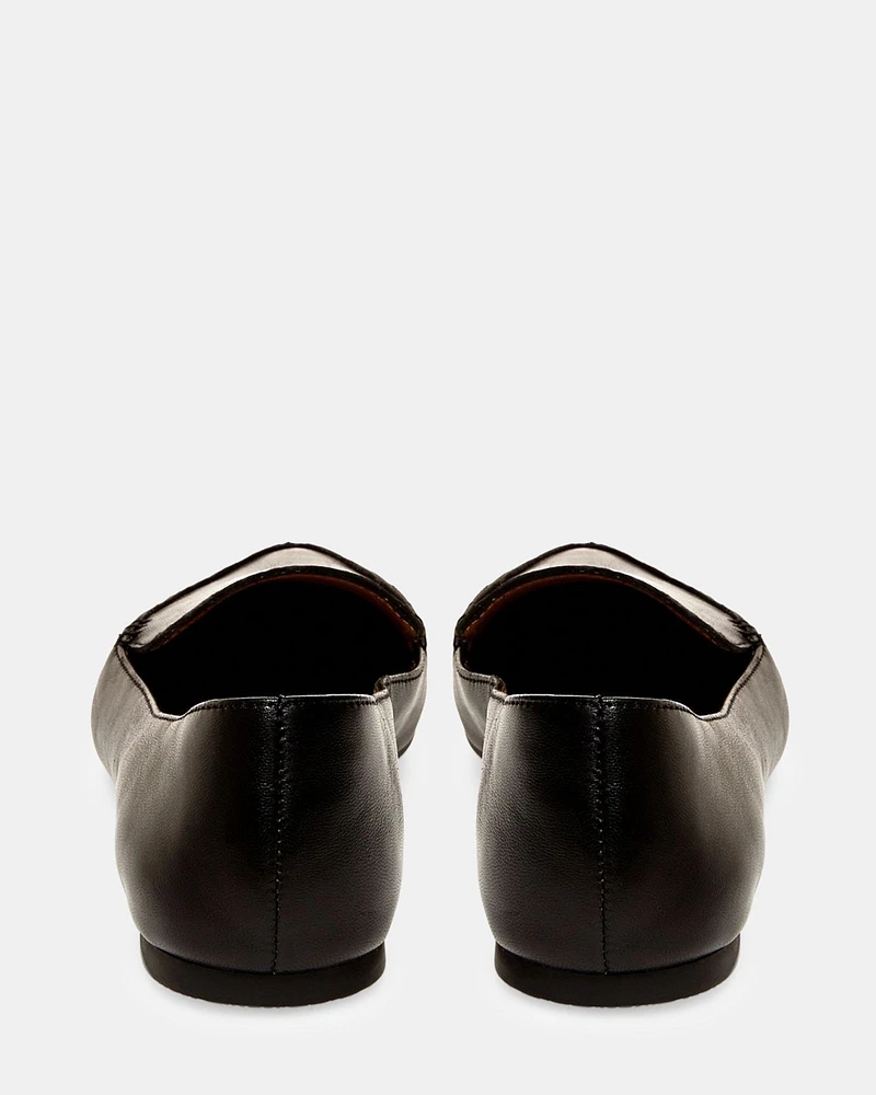 FEATHER BLACK LEATHER