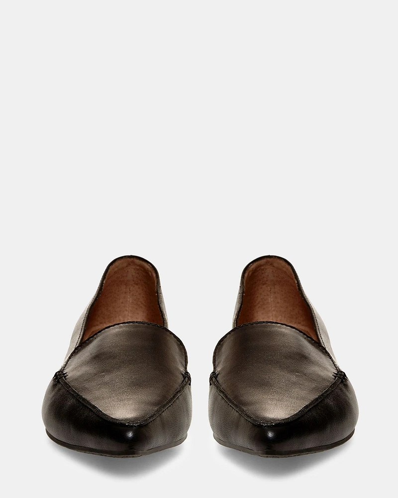 FEATHER BLACK LEATHER