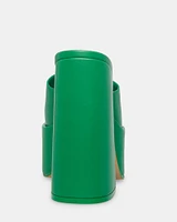 TRIXIE GREEN LEATHER