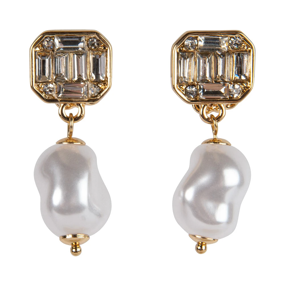 PEARL EARRING GOLD