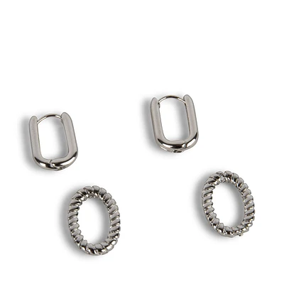 LINK EARRING SILVER