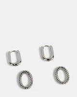LINK EARRING SILVER