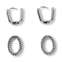 LINK EARRING SILVER