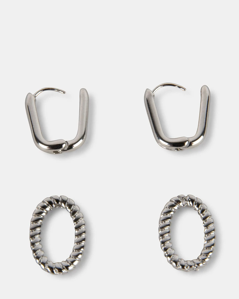 LINK EARRING SILVER