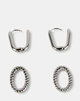 LINK EARRING SILVER