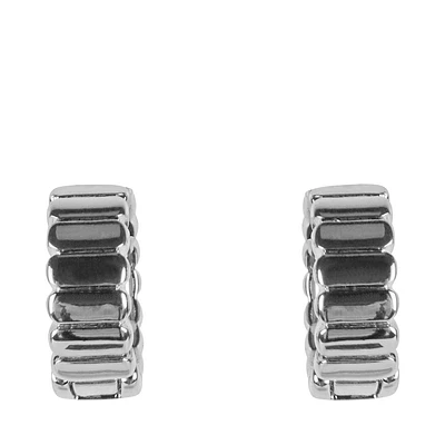 HUGGIE EARRING SILVER