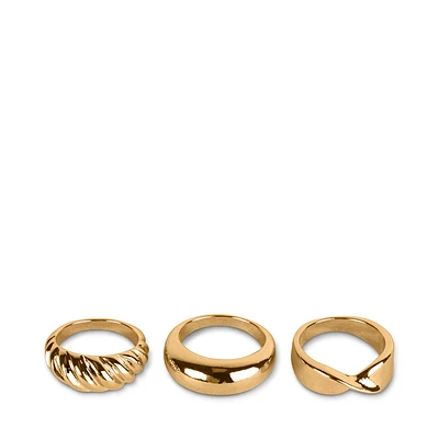 TRIPLE RING SET GOLD