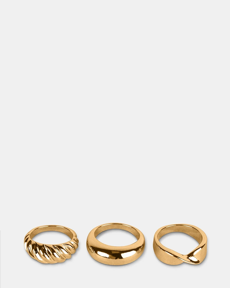TRIPLE RING SET GOLD