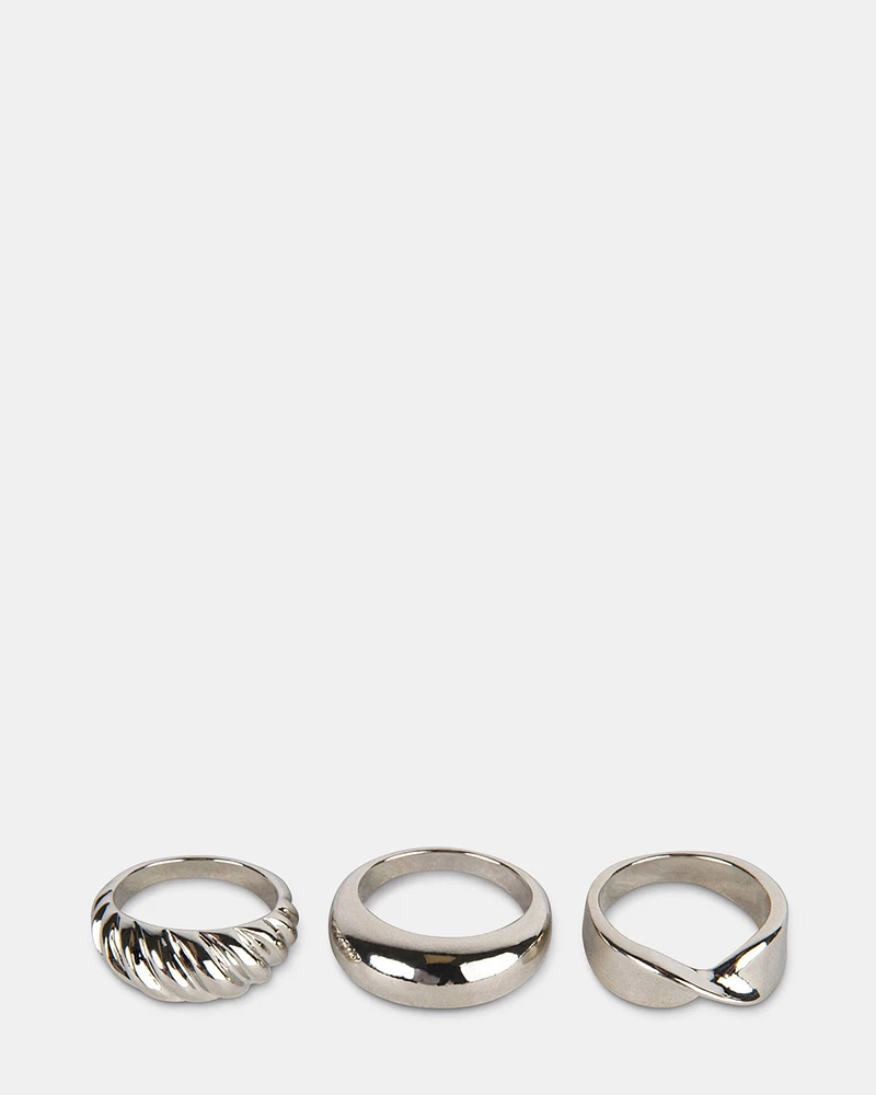 TRIPLE RING SET SILVER