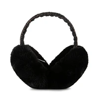 FAUX-FUR EARMUFF BLACK