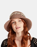 CROCHET HAT ROSE