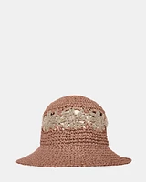 CROCHET HAT ROSE