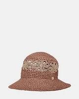 CROCHET HAT ROSE