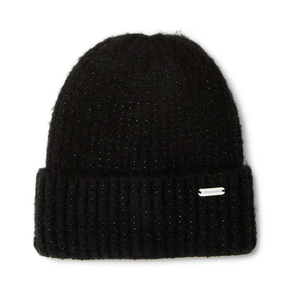 CRYSTAL WIDE CUFF BEANIE