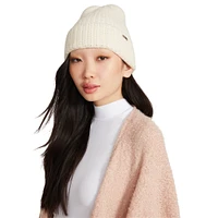 CRYSTAL WIDE CUFF BEANIE NATURAL