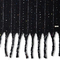 FRINGE SCARF BLACK