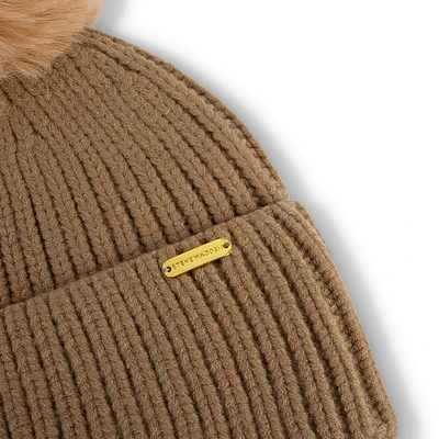 BILLIE POM BEANIE TAN