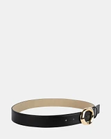 OVAL BUCKLE BELT BLACK MULTI