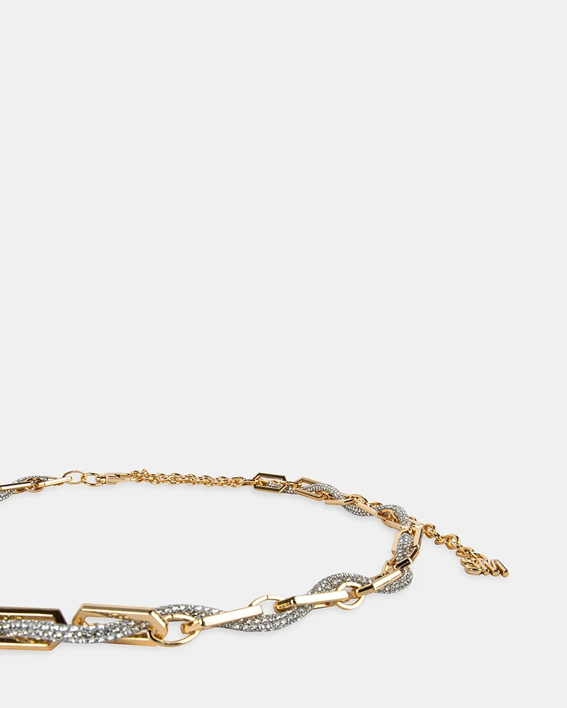 RHINESTONE LINK BELT GOLD