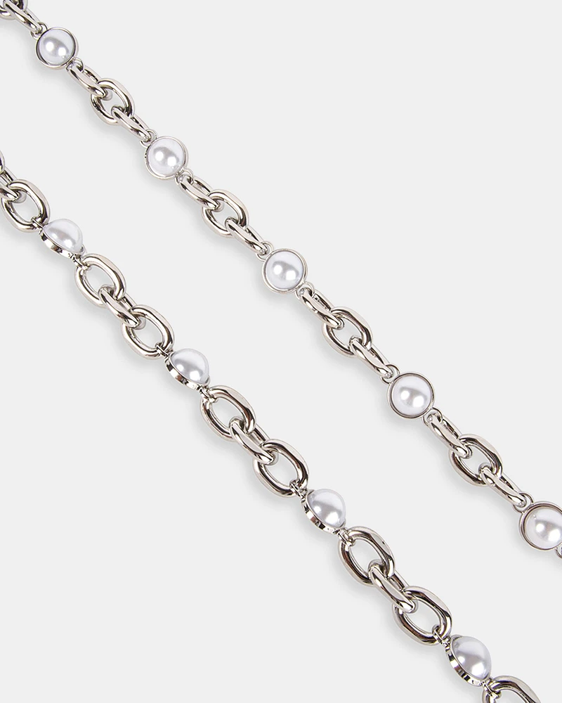 PEARL LINK BELT SILVER