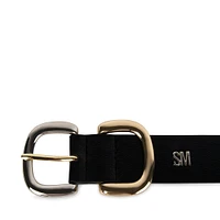 DOUBLE D-LINK BELT BLACK