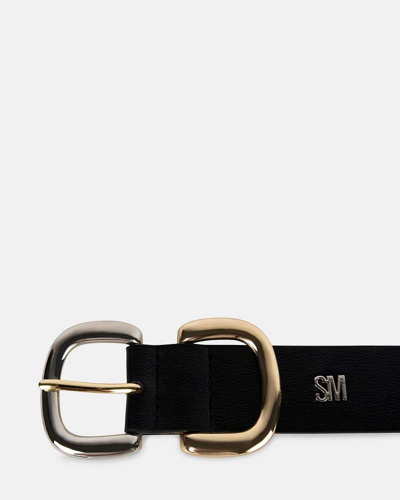 DOUBLE D-LINK BELT BLACK
