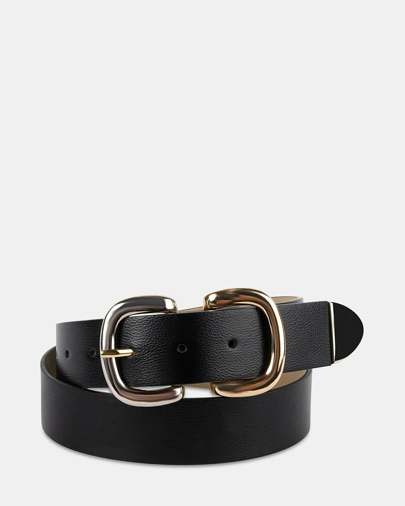 DOUBLE D-LINK BELT BLACK