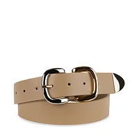 DOUBLE D-LINK BELT TAN