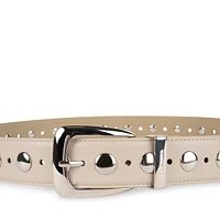 STUDDED BELT NATURAL