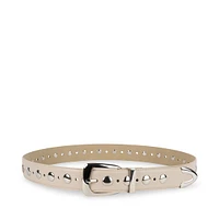 STUDDED BELT NATURAL