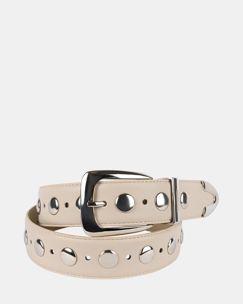 STUDDED BELT NATURAL