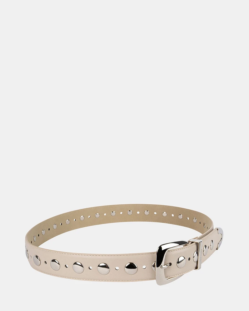 STUDDED BELT NATURAL