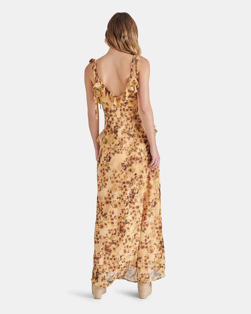 ADALINA DRESS FLORAL NATURAL MULTI