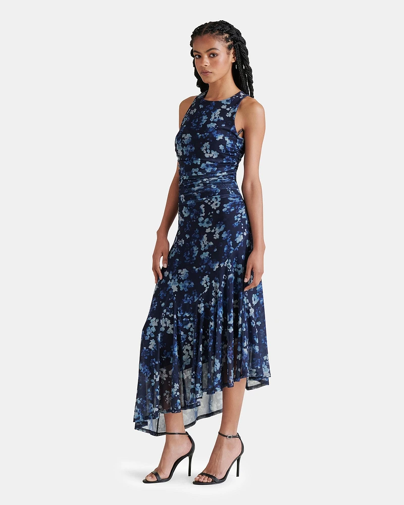 LANEY DRESS FLORAL INDIGO