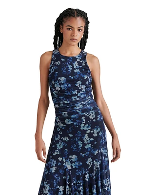 LANEY DRESS FLORAL INDIGO