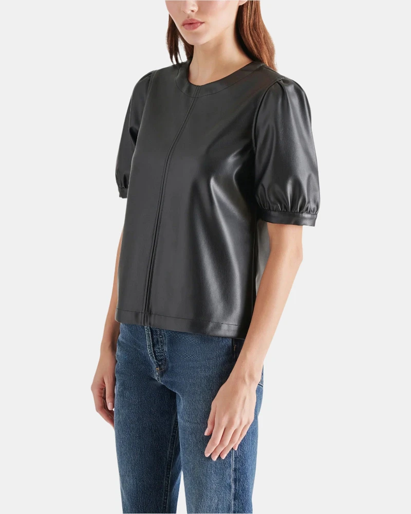 FAUX IT UP TOP BLACK