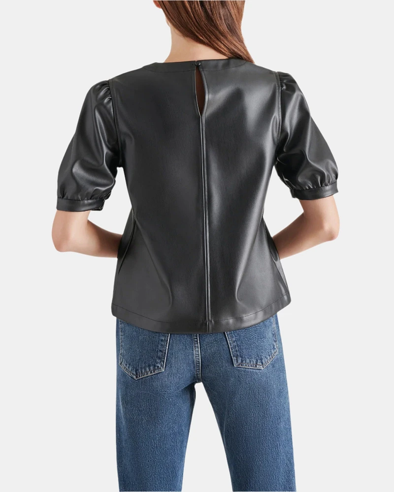 FAUX IT UP TOP BLACK