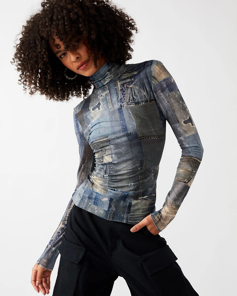 FIONA TOP DENIM
