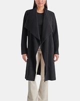 DRAPE FRONT SLUB KNIT JACKET